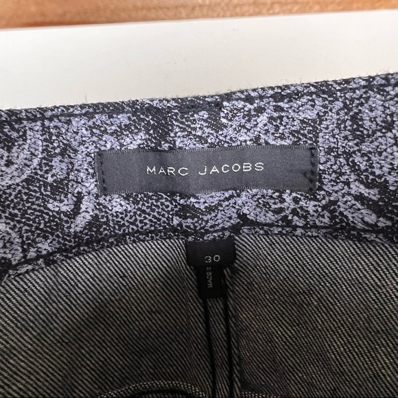 MARC JACOBS Lace Denim Mini Skirt In Black Lace Size 30 - Picture 8 of 11